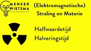 Natuurkunde uitleg Straling 4 HalfwaardetijdHalveringstijd [upl. by Mikah67]