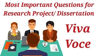 Most Important Viva Questions for Research Project Dissertation  MA MSc PhD MPhil  Psychology [upl. by Llewej500]