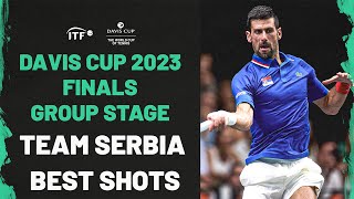 Team Serbia Best Shots  2023 Davis Cup Finals Group Stage [upl. by Juline]