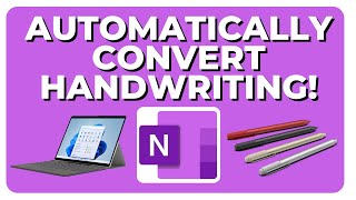 How To Automatically Convert Handwriting To Text in OneNote [upl. by Marilin865]