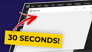 C GUI Create Simple WinForms App in 30 Seconds  Sciber [upl. by Yentnuoc171]