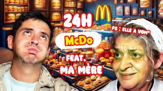 Episode 251  24h mcdo avec ma mère en PLS elle vom [upl. by Wallie]