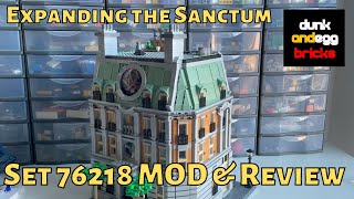 Expanding the Sanctum Sanctorum  Set 76218 Mod amp Review [upl. by Ydnas883]