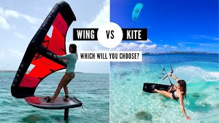 Kitesurfing VS Wing Foiling [upl. by Anbul]