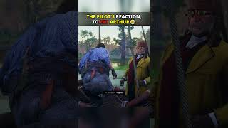 The Pilots Reaction To Overweight Arthur rdr2 reddeadredemption [upl. by Opiuuk]