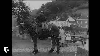 Le cheval de halage à Tilff et Streupas 1933  Enquête du Musée de la Vie wallonne [upl. by Alled558]