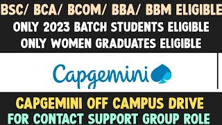 Capgemini Hiring Started  Capgemini Recruitment 2024  Latest Jobs 2024 in Telugu  Capgemini Hire [upl. by Htezzil256]