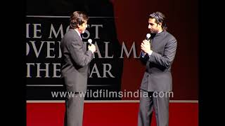 Amitabh Bachchan amp Abhishek Bachchan quotFather amp Son moment at the music launch of the movie Guru [upl. by Wattenberg872]