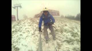 Skiing Mount Mansfield on October 17th [upl. by Blackwell97]