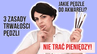 Jakie pędzle do akwareli Włosie naturalne czy syntetyczne [upl. by Stauder]