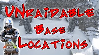 Ark Fijordur Top 4 Most UnRaidable Base Spots [upl. by Eirrak]