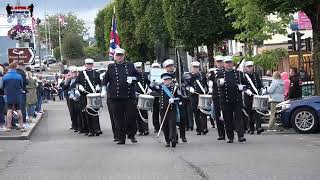 Flutes amp Drums Donaghadee  Derryloran Boyne Defenders Flute Band Parade 2024 [upl. by Biddick]