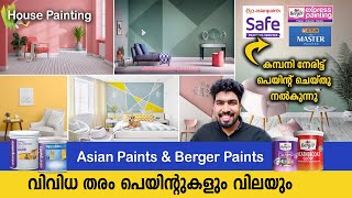 വീട് പെയിന്റിംഗ് Home Painting Budget friendly Painting ideas MalayalamHow to do painting at house [upl. by Otis]