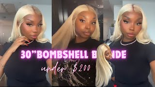 INSTALL THICK BLONDE AMAZON 613 WIG SUPER DETAILED START TO FINISH [upl. by Karub]