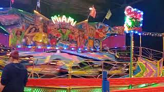 Glasgow irn bru carnival funfair Kenneth Stirlings miami super bob off ride pov 2024 [upl. by Aruasi]