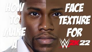 How To Create a Face Texture for WWE 2K22 PHOTOSHOP ONLY [upl. by Klatt]