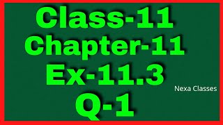 Ex113 Q1 Class 11  Conic Section  NCERT Math [upl. by Ellinger]