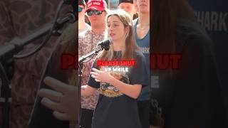 She told everyone to shut up and got “DESTROYED” ❓❌✅charliekirk donaldtrump [upl. by Renckens]