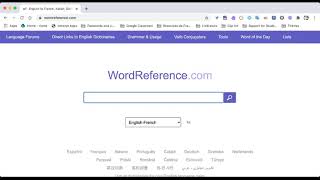 How to Use Wordreference  Short Tutorial [upl. by Annodam]