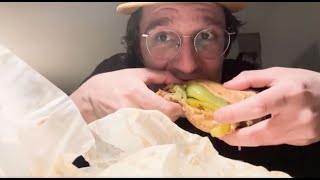 Italian Beef Sandwich Mukbang [upl. by Kimberley]