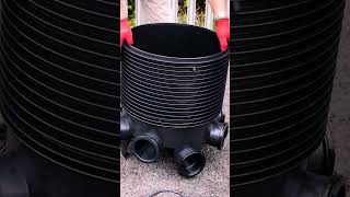 How to Install an Inspection Chamber and Risers  Underground Drainage SHORT [upl. by Wivina]