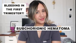 BLEEDING IN PREGNANCY  WHAT IS A SUBCHORIONIC HEMATOMA  DR ALI [upl. by Pedrick805]