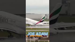 Emirates Airbus A380 Take Off [upl. by Aihsikal]