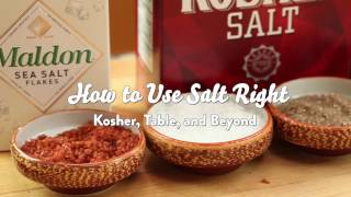 How to Use Salt Right Kosher Table and Beyond [upl. by Rimhsak]