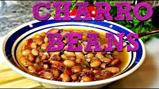 Charro Beans Recipe  How To Make Mexican Bean Soup [upl. by Feune]