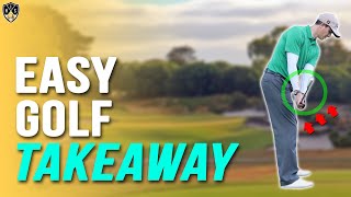 Easy Golf Takeaway ➜ Simple Way To A Great Backswing shorts [upl. by Yecam715]