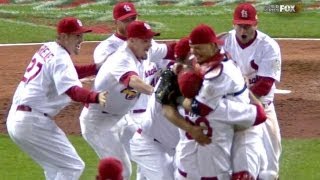 WS2011 Gm7 Cardinals win 11th World Series title [upl. by Lidaa]