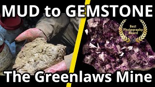 THE GREENLAWS MINE PROJECT From Mud to Gemstone  mining for fluorite gemstones underground [upl. by Polik]