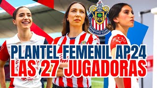 🔴 CHIVAS FEMENIL REGISTRO 27 JUGADORAS PARA EL APERTURA 2024 [upl. by Desdamonna]