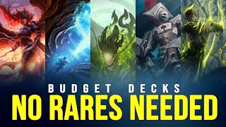 5 NEW ZERO RARE Standard MTG Arena Decks  GREAT For Budget amp Beginner Players [upl. by Accebber531]