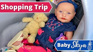 Reborn Shopping Trip Get Ready With Us  Haul From Walmart amp Target With Baby Skya [upl. by Enilesor]