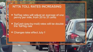 NTTA toll rates will be double for those without a TollTag [upl. by Llerol]