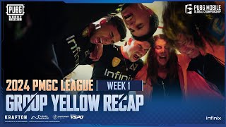 Group Yellow Recap  2024 PUBG MOBILE GLOBAL CHAMPIONSHIP [upl. by Yrehc]