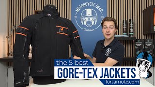 The 5 BEST waterproof GORETEX motorcycle jackets of 2024  FortaMotocom [upl. by Nnayt]