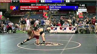 Cadet Freestyle 112  Joey McKenna NJ vs Seth Gross MN [upl. by Eisen]