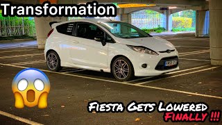 My Fiesta Zetec S Gets Lowered Finally [upl. by Kassey]