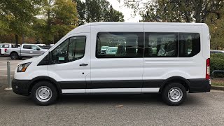 SOLD NEW 23 Ford Transit PASSENGER Van Medium Roof 12 Seat Gas [upl. by Katonah]