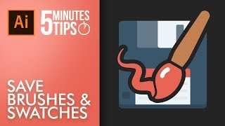 How to Save Brushes and Swatches in Adobe Illustrator  UrduHindi Eng Sub [upl. by Panther]