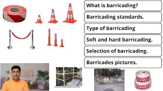 barricading  type and selection  work at height and excavation barricade [upl. by Carbo]