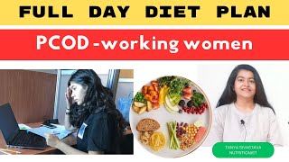 PCOD DIET PLAN  Full day eating Plan PCOD for working women  Health Fit Nutrition [upl. by Kimberley615]