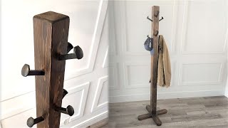 DIY Rustic Coat Rack Railroad Spikes [upl. by Noemad]