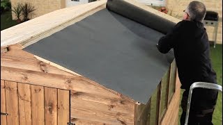 How To Felt A Shed Roof  Refelting A Shed Roof  Garden Ideas amp Tips  Homebase [upl. by Ardnaz]