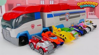 Toy Learning Video for Kids  Paw Patrol True Metal Vehicles Biggest Race [upl. by Flanagan]