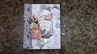 MINI ALBUM TUTORIAL PART 1 FOR BEGINNERS PS I LOVE YOU BY SHELLIE GEIGLE JS HOBBIES AND CRAFTS [upl. by Herminia]