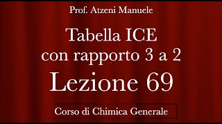 quotTabella ICE con rapporto 3 a 2  Esempio 4quot L69  Chimica generale  ProfAtzeni [upl. by Aivatnohs691]