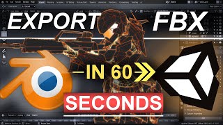 Blender 28 Exporting FBXs to Unity 3D In 60 Seconds [upl. by Rehtnug]